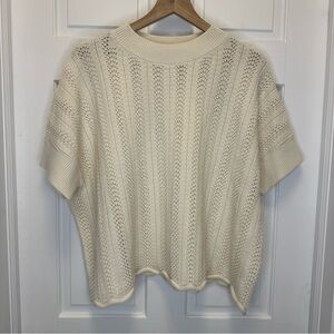 French Connection Cream Crew Neck Sweater‎